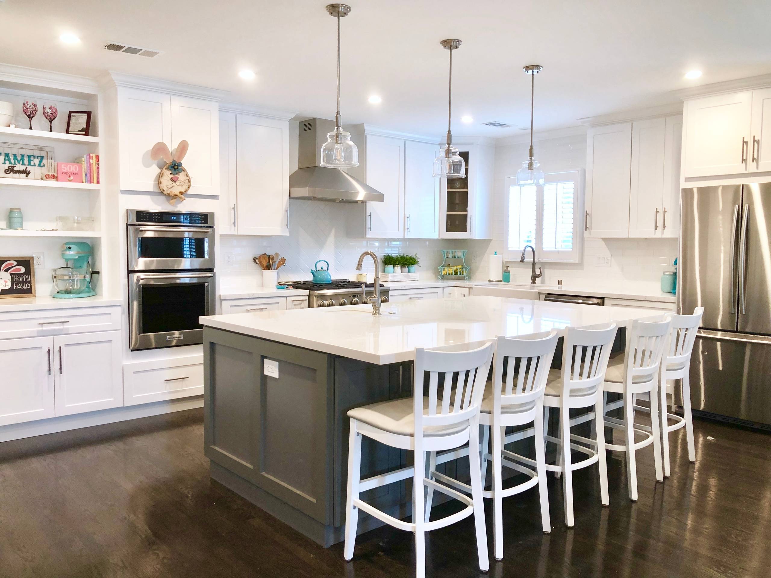 Complete Kitchen Remodel and Addition to an Existing Home; Flooring, Island, Cab