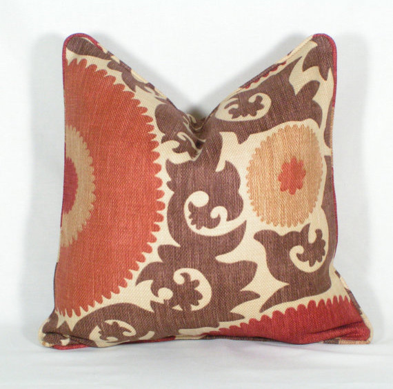 Suzani Pillow Cover by Jennifer Farley Designs