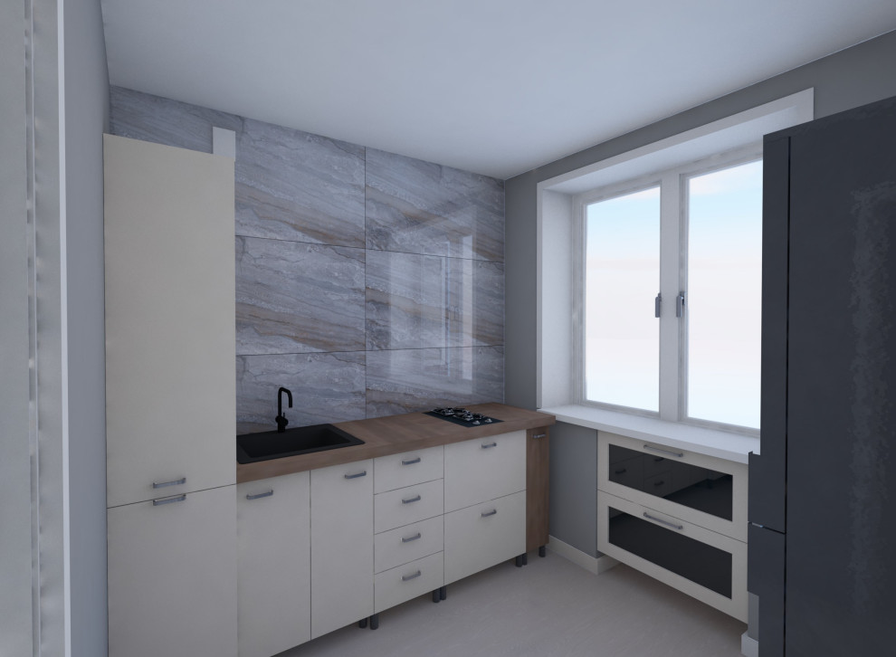 Кухня - подбор керамогранита на фартук