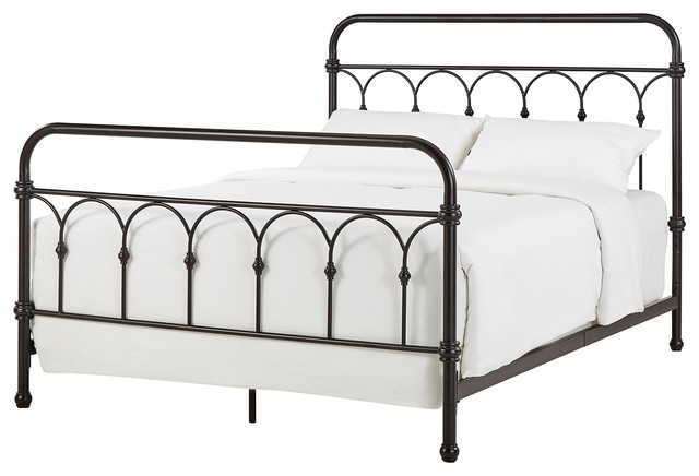 Maverick Rustic Metal Bed, Full - Traditional - Panel Beds - by Inspire ...