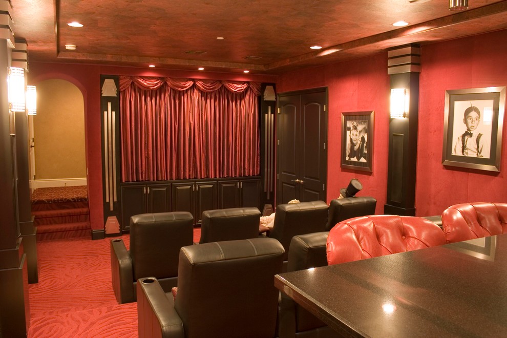 Mtv Cribs Mediterranean Home Theater Las Vegas By Elegant