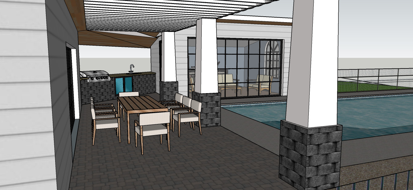 Pool and Pool House