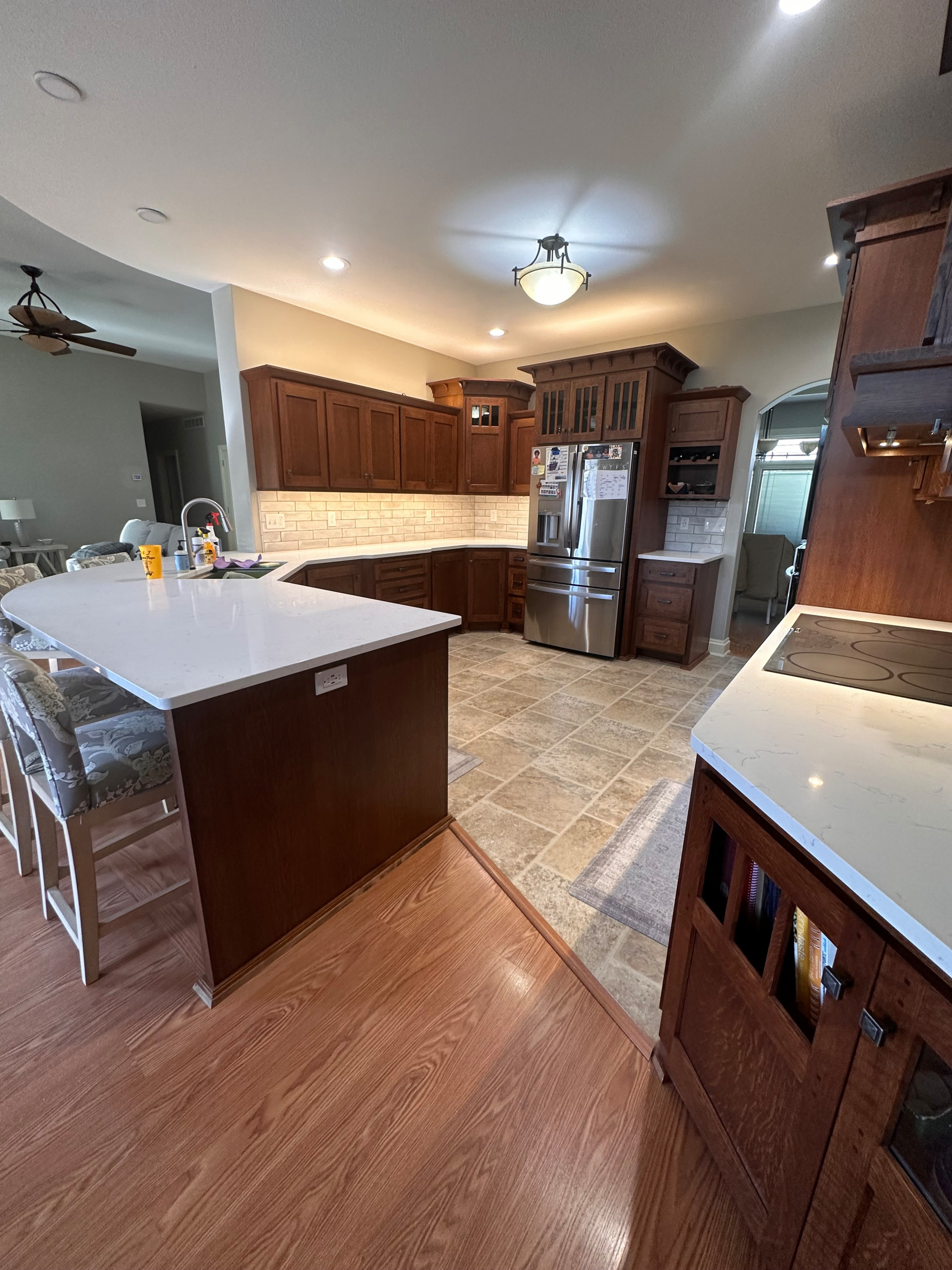 Kitchen and Living Room