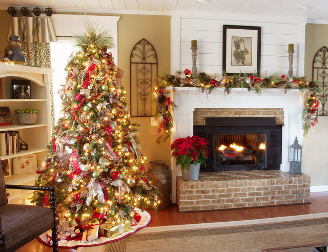 Christmas Decorating - Traditional - Living Room ...