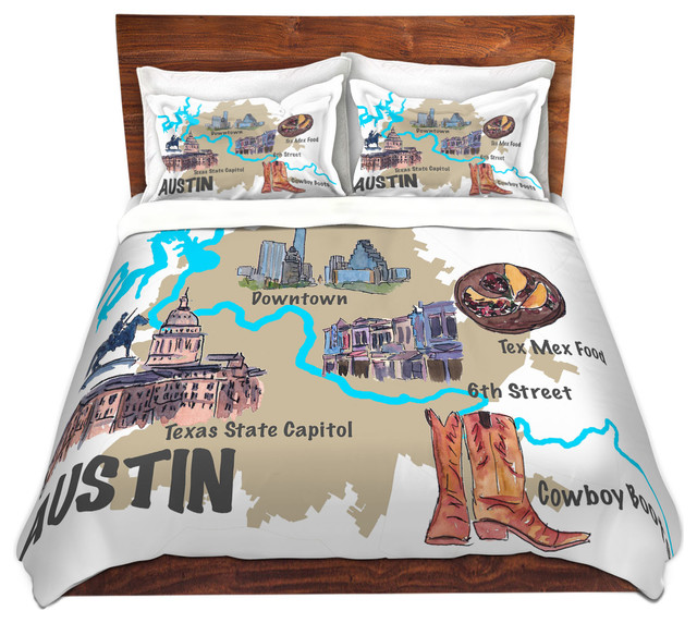 Tourist Austin Duvet Cover Southwestern Duvet Covers And Duvet