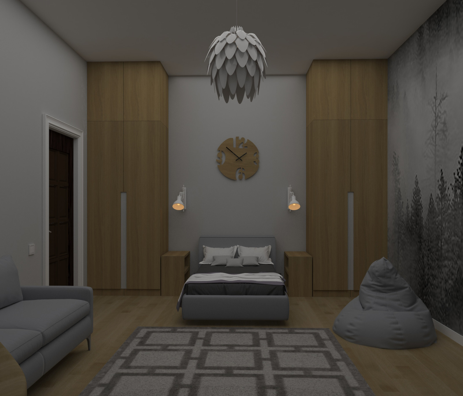 Интерьер Загородного дома в котеджном поселке Новорижский