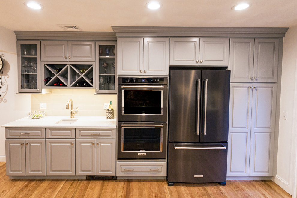 Example of a transitional kitchen design in Providence
