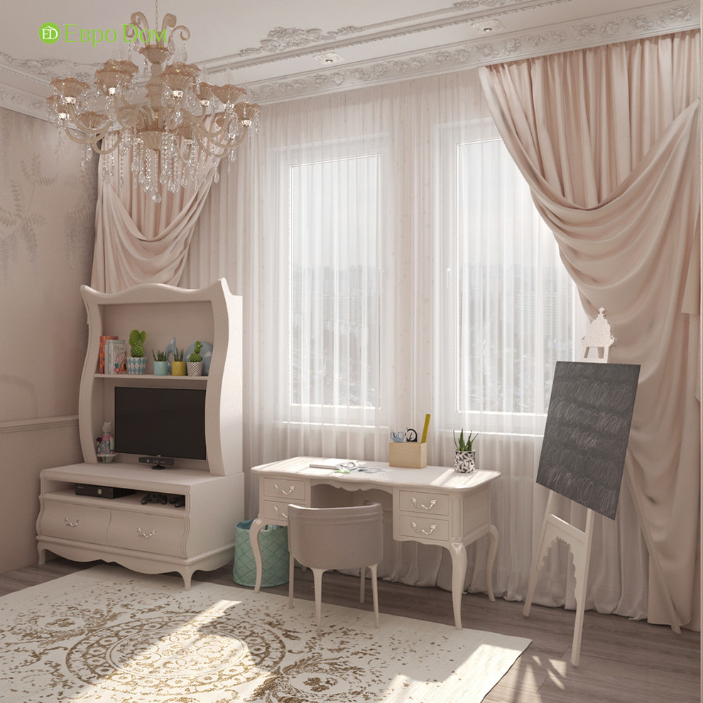 Дизайн трехкомнатной квартиры 120 кв. м в классическом стиле. Фото проекта