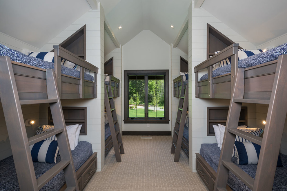 This is an example of a transitional kids' room in Seattle.
