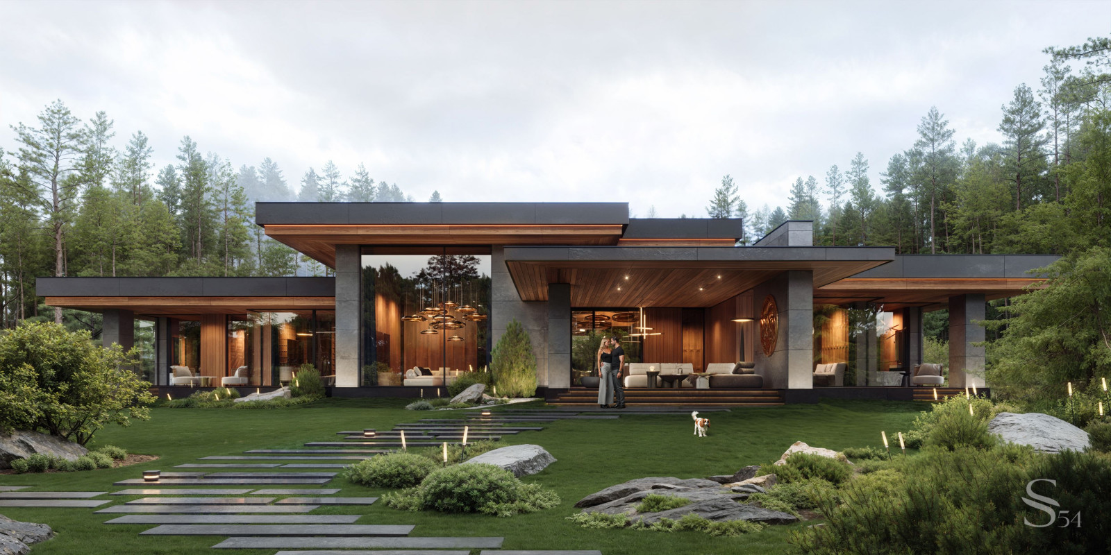 Архитектурный проект элитной базы отдыха