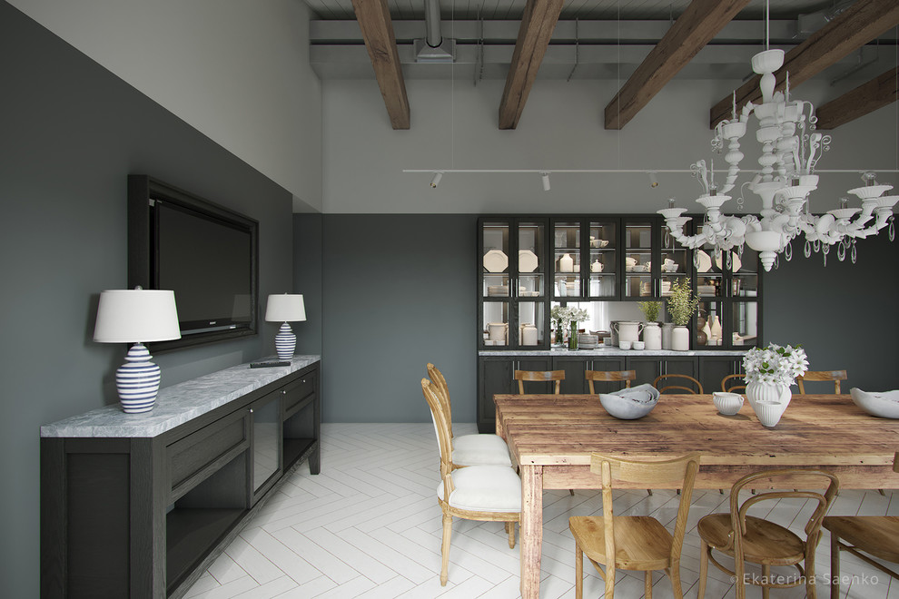 Квартира гостиничного типа в стиле лофт и минимализм.