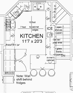 Opinions on our kitchen layout - - in beach cottage