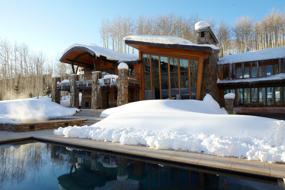 Inspiration for a contemporary home design remodel in Jackson