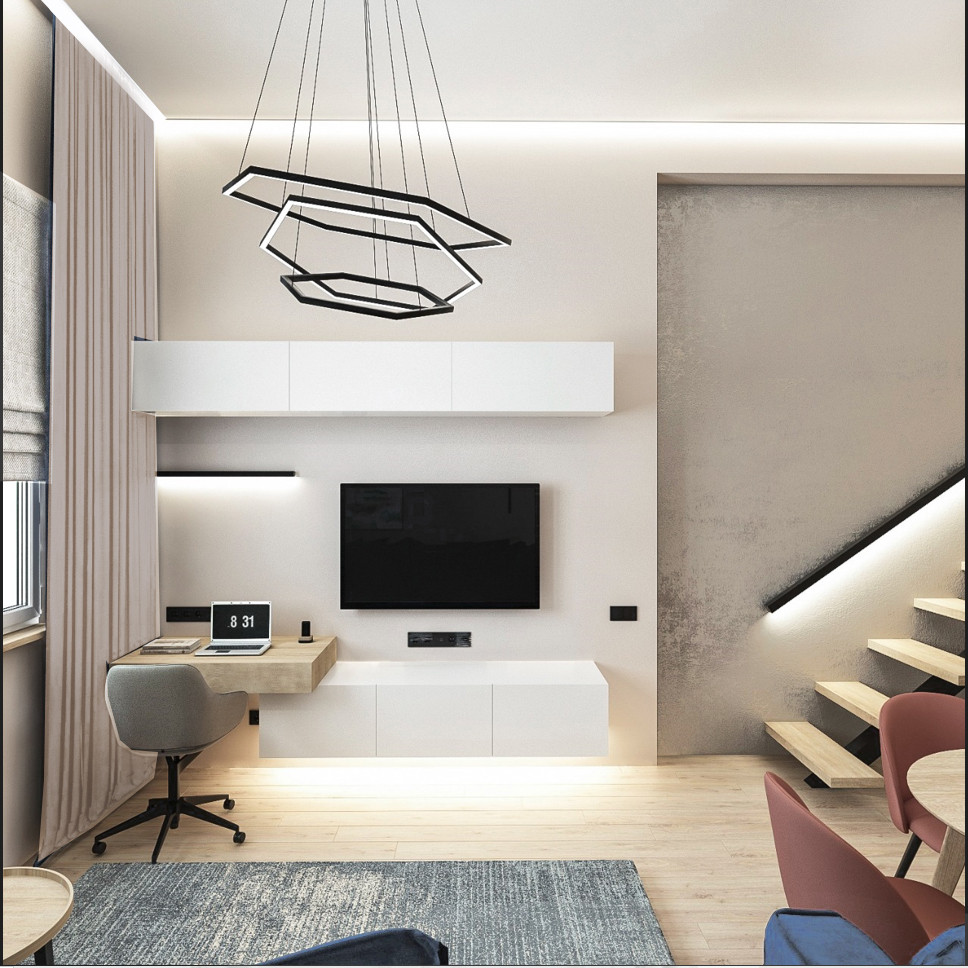 1к квартира с антресолью для молодой пары ЖК Сколково парк