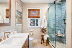 Dated Hall Bathroom Gets a Grown-Up Glow-Up