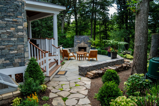 Woodland Retreat - Rustic - Patio - boston - by a Blade of Grass