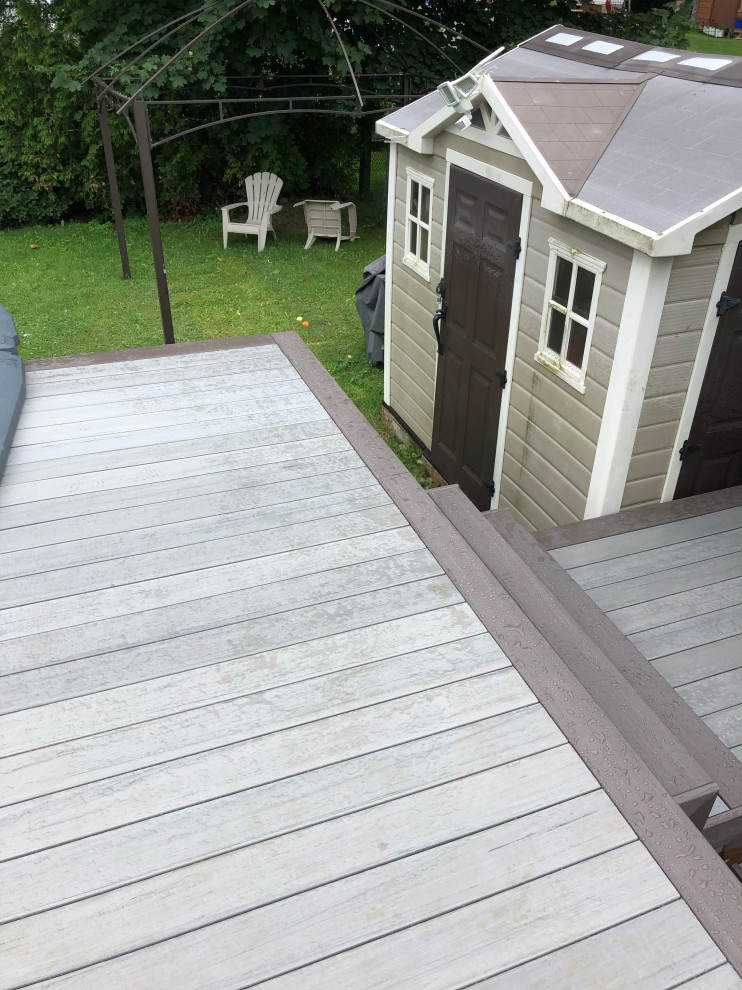 Timbertech composite deck around a pool