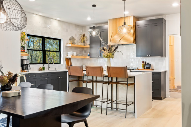 Okauchee Lake Home transitional-kitchen