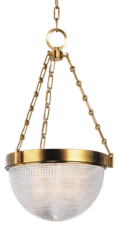Winfield Aged Brass Three-Light Pendant