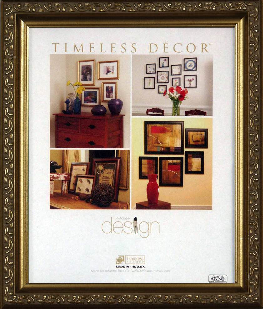 Carrington Polystyrene Picture Frame, Gold, 16''x20'', 11''x14