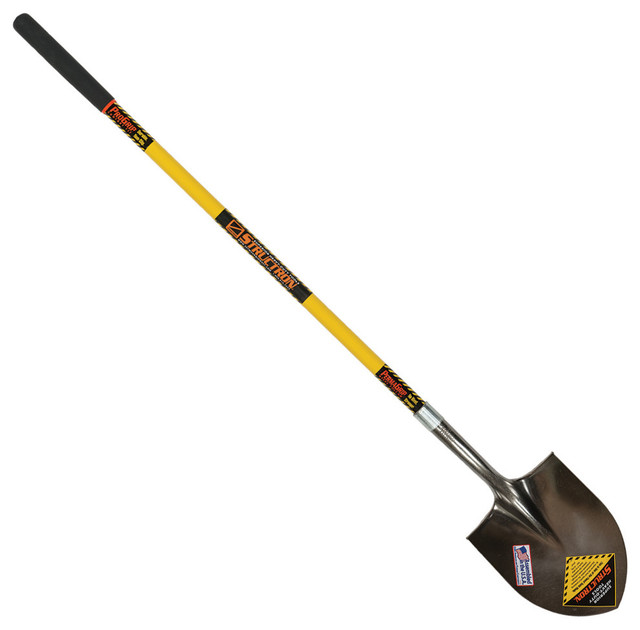 SeymourStructron Fiberglass Long Handle Structron Round Point Shovel