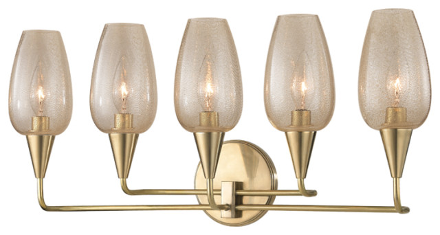 Hudson Valley 4705-Agb, 5 Light Wall Sconce