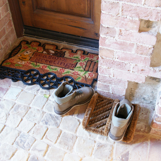 Herringbone Coir Boot Scraper Brush