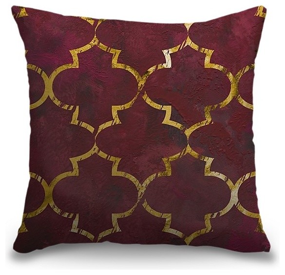 "Glam Geometry" Pillow 18"x18"