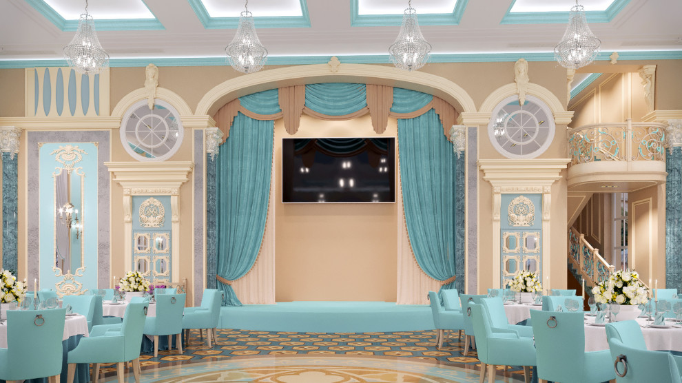 ПРОЕКТ - итальянский павильон , чАСТНЫЙ банкетный зал НА 150 ЧЕЛ