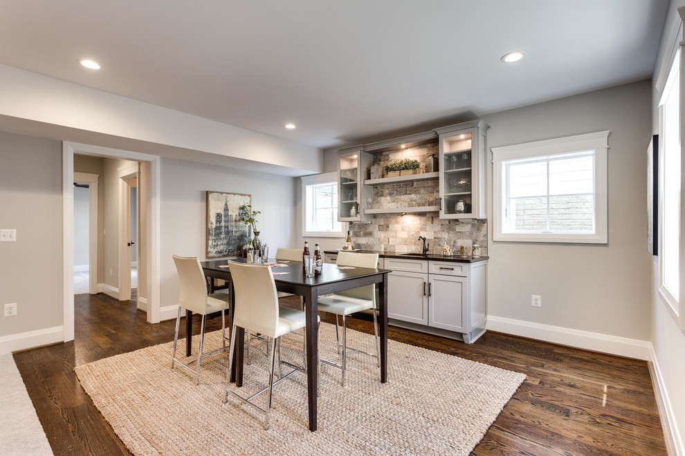 Example of an arts and crafts basement design in DC Metro