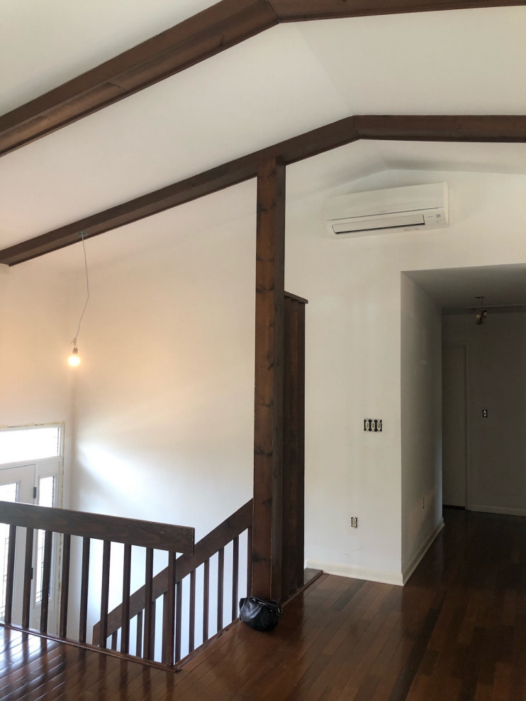 White Shell Color On Stairs Railing Taking a poll on stair railing & tread color | Houzz Forum