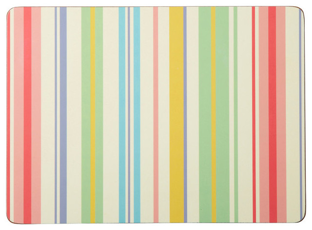 Candy Stripe Placemats, Set of 4 - Contemporary - Placemats - by Ulster ...