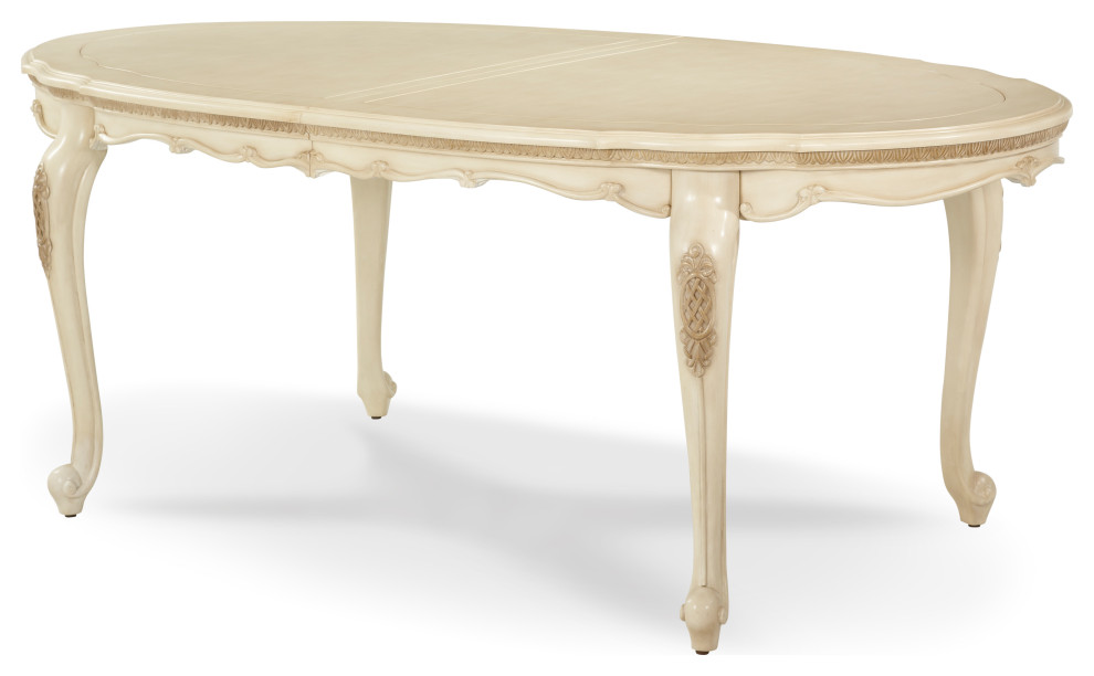 Lavelle Oval Dining Table, Blanc