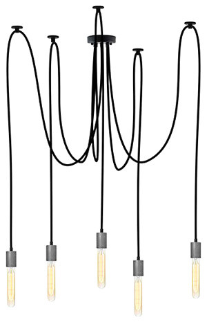 Black And Steel Pendant Lighting