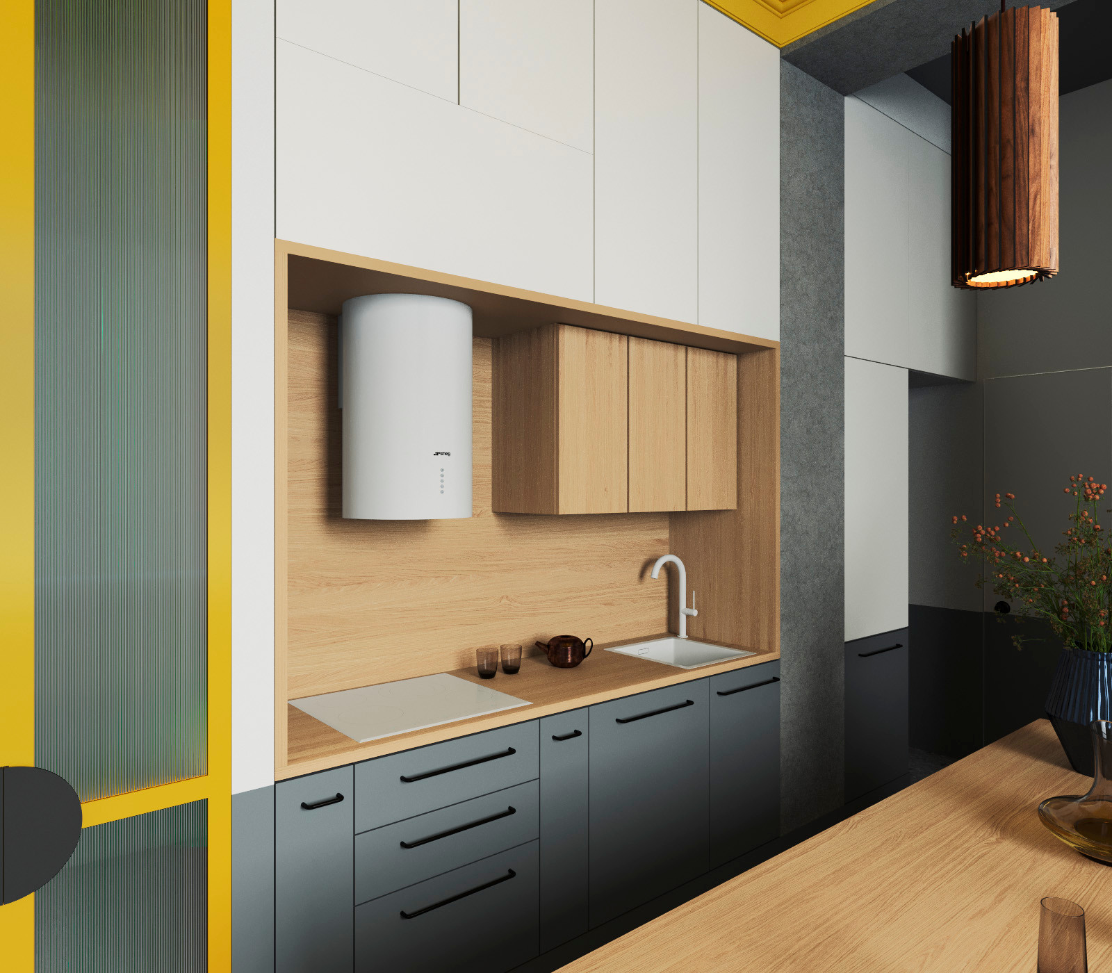 Сталинка с горчичным потолком