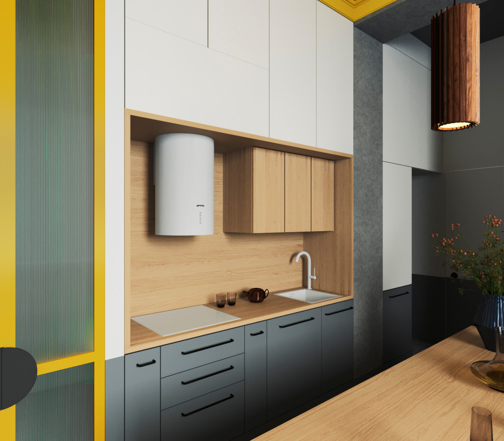 Сталинка с горчичным потолком