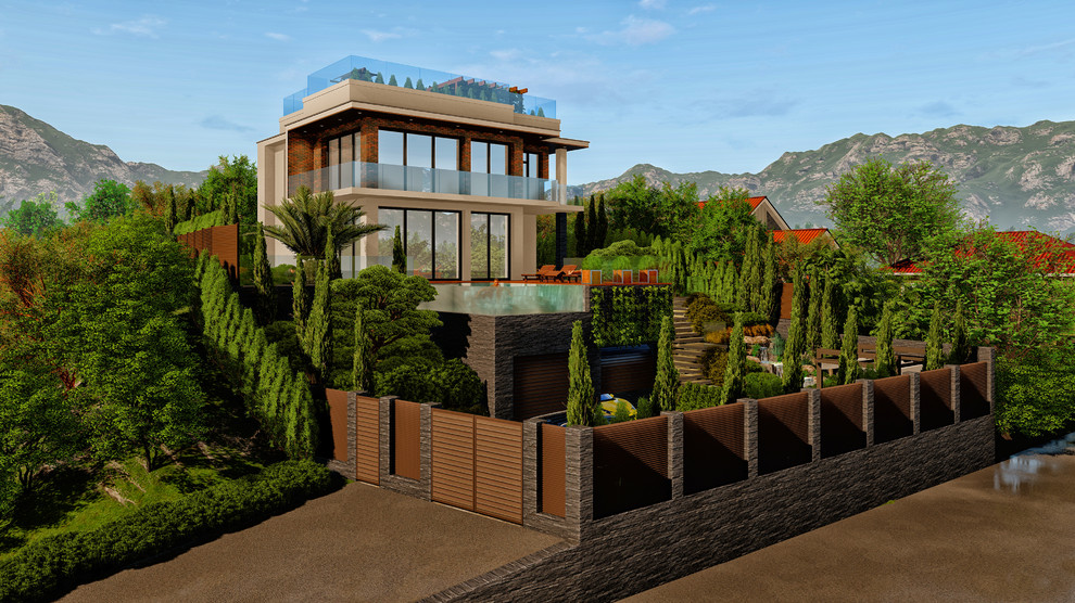 Сочи 6 соток Стиль Хай тек