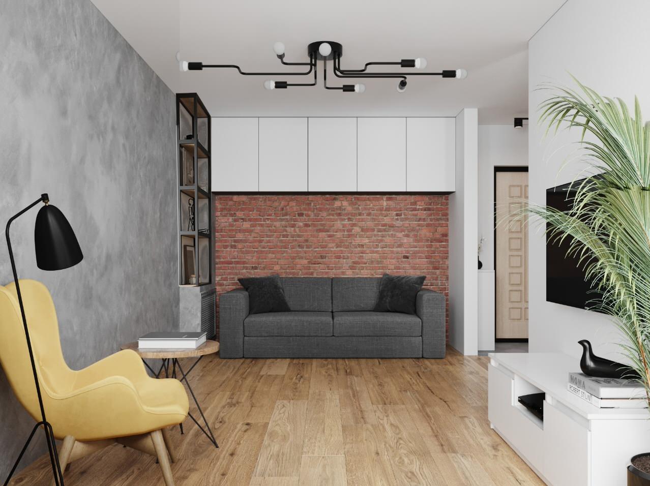 Лофт в однушке 30 кв.м. в Новосибирске