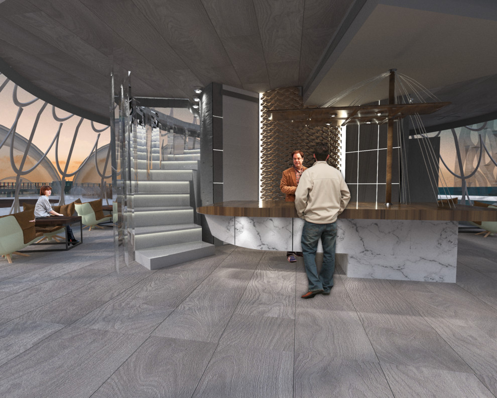 Кафе на побережье Каспийского моря