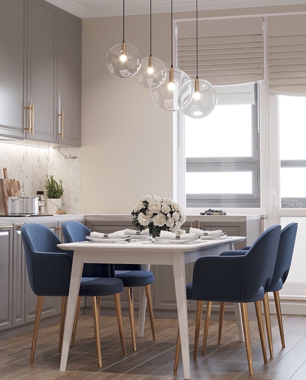 ЖК Цветочные поляны, 3 комнаты, 91 м²