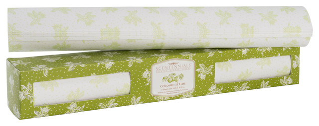 Coconut And Lime Scented Drawer Liner Contemporary Shelf Liners By Scentennials Products Inc Coconut And Lime Scented Drawer Liner