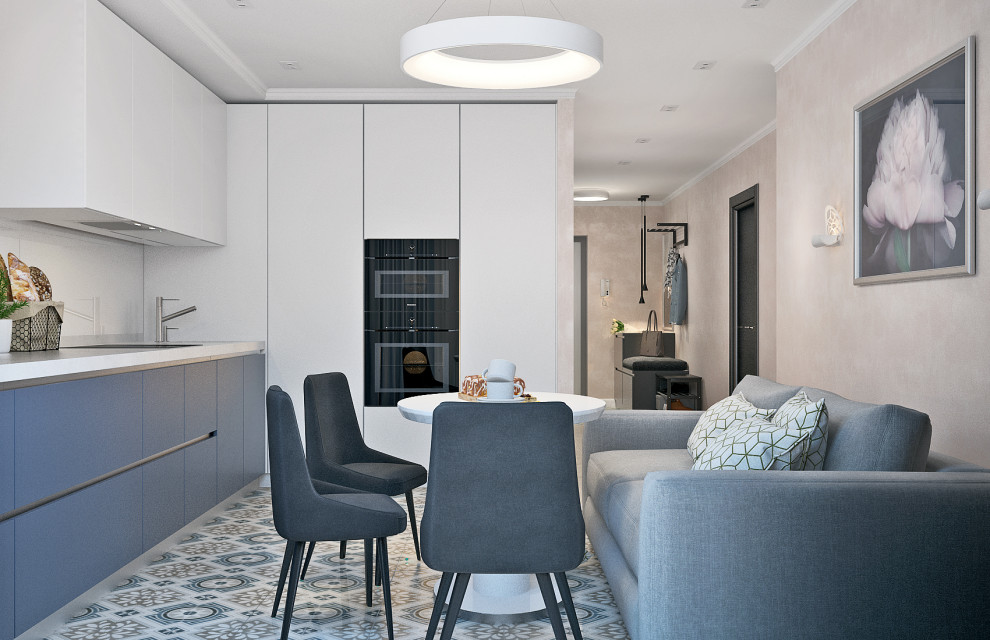 Диван на кухне.