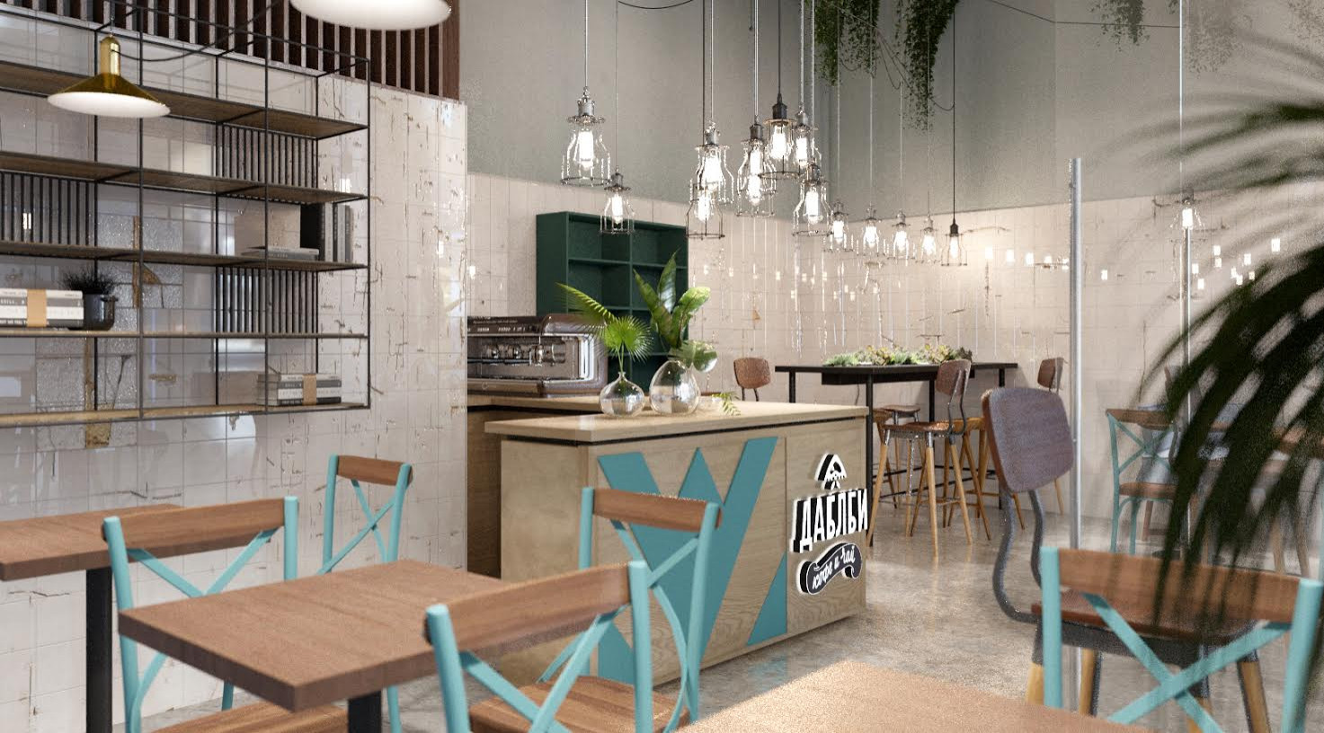 Кофейня Даблби в торговом центре в Москве