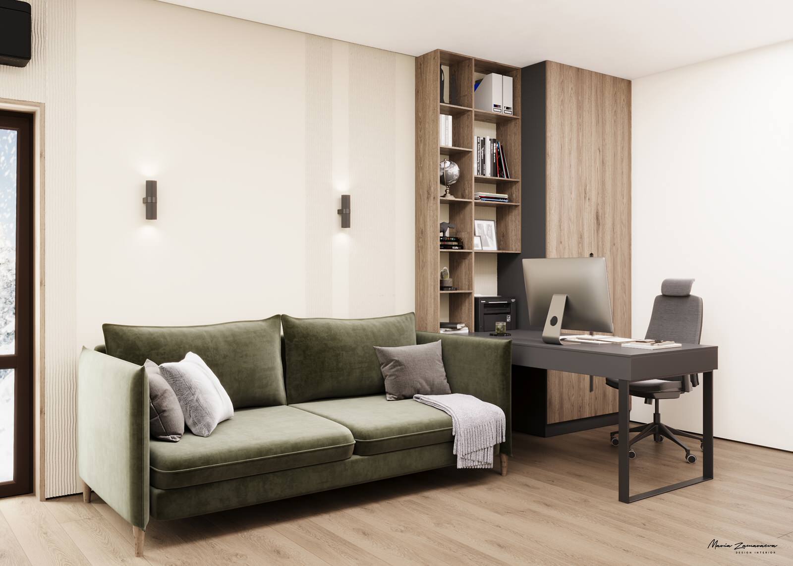 Дизайн-проект дома с камином