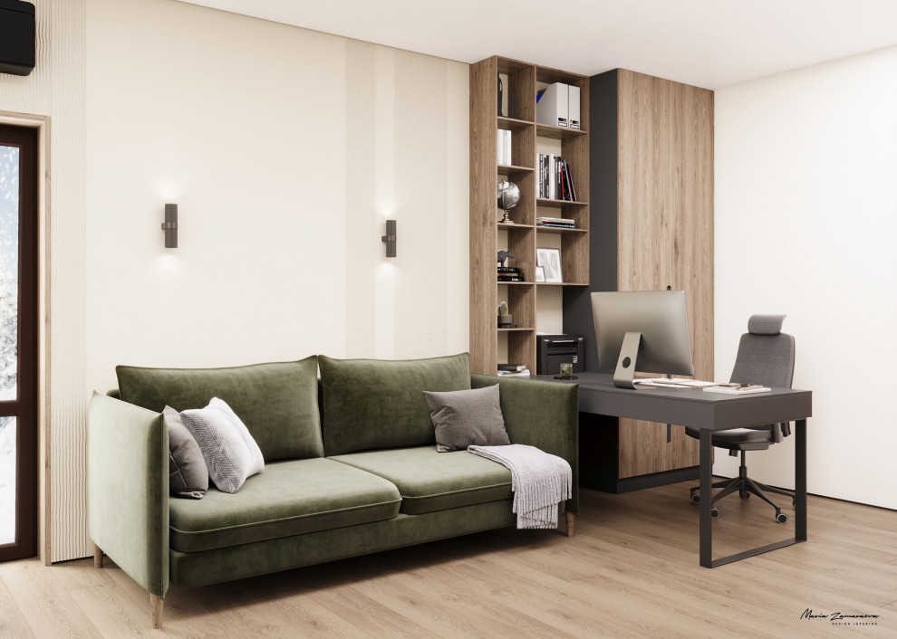 Дизайн-проект дома с камином