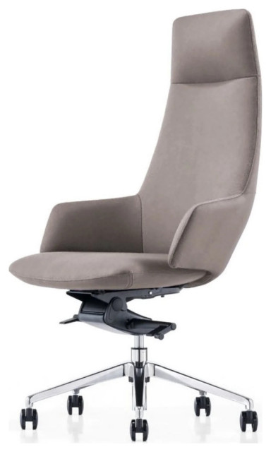 William Modern Gray High Back Executive Office Chair