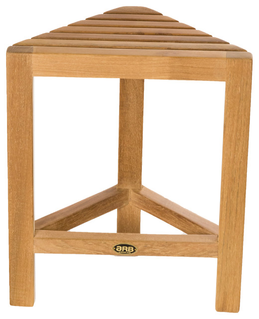 Arb Teak Fiji Corner Shaving Foot Rest Modern Shower Benches Arb Teak Fiji Corner Shaving Foot Rest