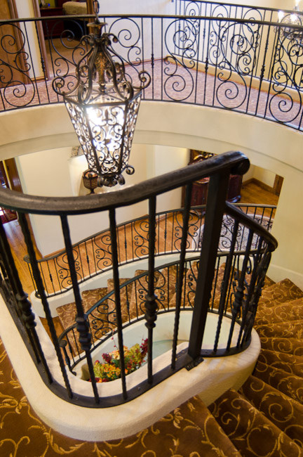 Photo of a traditional staircase in Oklahoma City.