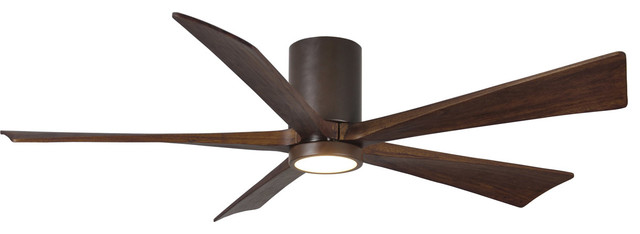 Irene H 5hlk 60 Hugger Style Ceiling Fan Textured Bronze Walnut