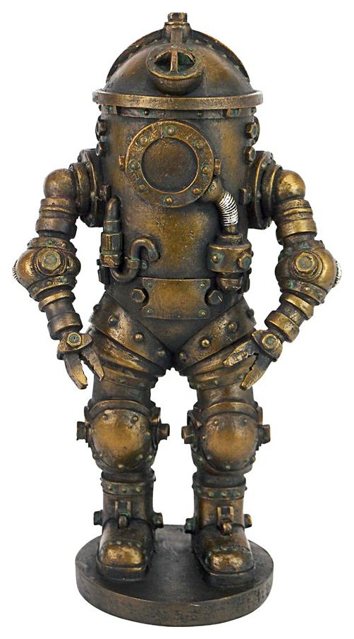 Design Toscano Tritonia Diving Suit Steampunk Statue